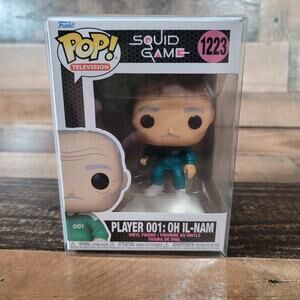 Funko Pop! TV Netflix Squid Game Player 001: Oh Il-Nam #1223 In Pop Protector